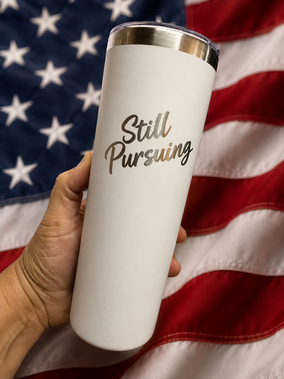 Still Pursuing White Coffee Tumbler – 20 oz Insulated Travel Mug