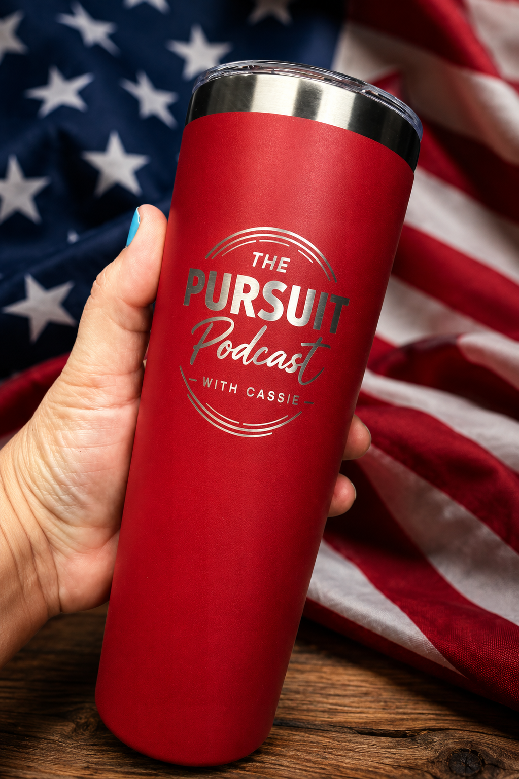 Red Coffee Tumbler-Chase What Matters